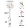 COUKASO Badge Reel Retractable Nurse Badge Holder Cute Name Decorative Badge Reels with Clip on ID Card Holders 2 Pack Wild Blooms