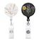 COUKASO Badge Reel Retractable Nurse Badge Holder Cute Name Decorative Badge Reels with Clip on ID Card Holders 2 Pack Wild Blooms