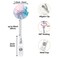 COUKASO Badge Reel Retractable Nurse Badge Holder Cute Name Decorative Badge Reels with Clip on ID Card Holders 3 Pack Pretty Pink Marble