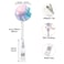 COUKASO Badge Reel Retractable Nurse Badge Holder Cute Name Decorative Badge Reels with Clip on ID Card Holders 3 Pack Pretty Pink Marble