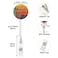 COUKASO Badge Reel Retractable Nurse Badge Holder Cute Name Decorative Badge Reels with Clip on ID Card Holders 5 Pack Mountain Sky Sun