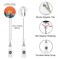 BILLTEFUL Badge Reel Retractable Nurse Badge Holder with Alligator Clip ID Name Card Badge Clip for Office Student Doctor Nurse 3pack Sunset