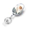 TJIHACNGE Badge Reels RetractableDouble Sided Color Print Pattern Retractable Badge Holderswith Retractable Keychain Badge Clip and Key RingDurable Nylon Retractable RopeBohemian Leaf