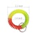 BIHRTC 6 Pcs Wrist Coil Wrist Keychain Mix Color Plastic Coil Wrist Coil Stretch Wristband Elastic Stretchable Spiral Bracelet Key Ring Key Chain Key Hook Key Holder for Gym Pool ID Badge and Outdoor