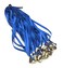 Bird Fiy 50 Pcs Nylon Cord Lanyards Bulldog Clip Deluxe Neck Lanyard for Id Cardsbadges blue