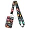 BKBKAAK Dinosaur Badge Holder with Lanyard Vertical Card Holder with Keychain Cute Animal Lanyard with Key for Boys Student School