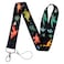 BKBKAAK Dinosaur Badge Holder with Lanyard Vertical Card Holder with Keychain Cute Animal Lanyard with Key for Boys Student School
