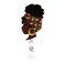 Rockapatch Black Girl Magic Melanin BLM Retractable Name Card Badge Holder Reel with Alligator Clip 24 inches Thick Pull Cord