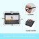BOKOVNGEE 3pack Horizontal ID Badge Holder DoubleSided Transparent Name Tag Holder Waterproof Heavy Duty Id Card Holder for Office School ID Credit Cards Exhibition Cards Black