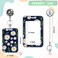 Boutilon Retractable Badge Holder Badge ReelsLightweight Plastic Badge Reel with Card Holder Key Ring Belt Clip for NurseVolunteerTeacherStudentTLittle Daisy
