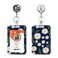 Boutilon Retractable Badge Holder Badge ReelsLightweight Plastic Badge Reel with Card Holder Key Ring Belt Clip for NurseVolunteerTeacherStudentTLittle Daisy