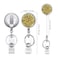 Boutilon Retractable Badge Holder Retractable Badge ReelsLightweight Plastic Badge Reel Card Holder with Key Ring Backing Belt Clip for NurseVolunteerTeacherStudent2 Pack Golden Red