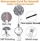 Boutilon Retractable Badge Holder Retractable Badge ReelsLightweight Plastic Badge Reel Card Holder with Key Ring Backing Belt Clip for NurseVolunteerTeacherStudentGlitter Silver 2pack