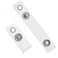 Specialist ID Bulk 25 Pack Clear Vinyl Plastic ID Badge Holder Strap with Snap Eyelet Hole Bulk Pack Easily Attach to Lanyards Key Rings Badge Strap Attachment for Badges by