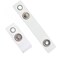 Specialist ID Bulk 25 Pack Clear Vinyl Plastic ID Badge Holder Strap with Snap Eyelet Hole Bulk Pack Easily Attach to Lanyards Key Rings Badge Strap Attachment for Badges by