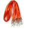 Ollain Bulk Lanyards Premium Cruise Lanyard Nylon Badge Lanyards for Id Holder Perfect for Office Kids Teachers Orange 50 Pack