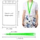 CANWELUX 12 Pack Bright Neon Green Breakaway Lanyard with Thick ID Holder for Schools Office Cruise Neon Green12 Pack