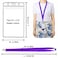 CANWELUX 12 Pack Bright Neon Purple Lanyard with AntiLost ID Holders Cruise Fluorescent Lanyard for Waterproof ID Badges Holder Lanyards for Cruise Ship CardsPurple12Pack