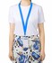 CANWELUX 12 Pack Bright Neon Sky Blue Lanyard for ID Badges Lanyard with AntiLost ID Holders for Cruise Sky Blue12Pack