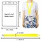 CANWELUX 12 Pack Bright Neon Yellow Lanyard for ID Badges Lanyard with AntiLost ID Holders for Cruise Ship CardNeon Yellow12Pack
