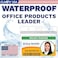 Claev Fast Seal Horizontal ID Badge Holders 35x225 inch Standard 100 Pack Clear Waterproof Plastic Name Card Holders for Conferences Conventions Offices Schools