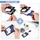happyhbt Clear Double Sided Visualization Window Vertical Plastic ID Name Card HoldersRetractable Badge Reels and Lanyardfor Key Card Conference Licenses Passes Nurses Coach Employees School and Offic