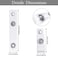 Tenare Clear ID Badge Holder Strap Plastic Badge Strap with Snap and Eyelet Vinyl Badge Clips for Card Holder Lanyards Key Rings 100 Pieces