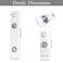 Tenare Clear ID Badge Holder Strap Plastic Badge Strap with Snap and Eyelet Vinyl Badge Clips for Card Holder Lanyards Key Rings 100 Pieces
