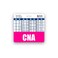 Scrubs and CNA Badge Buddy Horizontal wHeight Weight Conversion Charts Pink