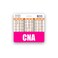 Scrubs and CNA Badge Buddy Horizontal wHeight Weight Conversion Charts Pink