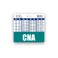 Scrubs and CNA Badge Buddy Horizontal wHeight Weight Conversion Charts Teal