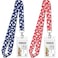 Cruise On Lanyards for Cruise Ship Cards 2Pack in 2026 2027 Cruise Lanyard with ID Holder Detachable Key Card Badge Waterproof Ship Card Holder Blue Pink