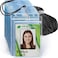 EcoEarth 3x4 Vertical ID Badge Holder with Lanyard Premium 50 PK Black Bulk Name Badge Holder and Lanyards Set Clear Card Identification Tag Set