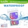 EcoEarth ID Badge Holder with Soft Edge Premium Tier Sealable 3x4 Inch 100 Pack Waterproof Vertical Card Protector Plastic Name Tag Holder Bulk