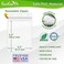 EcoEarth ID Badge Holder with Soft Edge Premium Tier Sealable 3x4 Inch 100 Pack Waterproof Vertical Card Protector Plastic Name Tag Holder Bulk