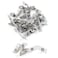 E-outstanding Eoutstanding Metal Badge Clips 20PCS Double Hole Metal Badge Clips and Clear PVC Straps for Badge Holder ID Cards