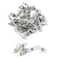 E-outstanding Eoutstanding Metal Badge Clips 20PCS Double Hole Metal Badge Clips and Clear PVC Straps for Badge Holder ID Cards