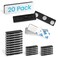 ExcelMark 20 Magnetic Name Badge Holders with 3 Premium Strength Neodymium Magnets