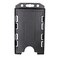 Fallen One 10 Pack Double Sided ID Badge Holder Plastic ID Card Holder for Lanyard Vertical Black