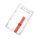 Fallen One Hard Plastic Vertical ID Card Badge Holder with Red Extractor Slide 5 Pack