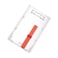Fallen One Hard Plastic Vertical ID Card Badge Holder with Red Extractor Slide 5 Pack