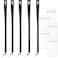 Foshine Lanyard with ID Badge Holder Black Breakaway Lanyards for ID Badges Keys Women Men Cruise Neck Office Waterproof 5 Pack