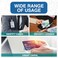 Bestom Frosted Clear SideLoading Badge Holder with Thumb Notch RFID Friendly Rigid ID Case for Car Key Access Cards Photo IDs ScratchResistant Vertical Protector for Lanyard Reel3 Pack