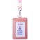 Adenpvn Genuine Leather id Badge Holder with LanyardSoftID Card HolderUp to 20 Colors and Grains to Choosefrommultiple Card SlotsVertical Work Name Badge case Pink