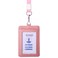 Adenpvn Genuine Leather id Badge Holder with LanyardSoftID Card HolderUp to 20 Colors and Grains to Choosefrommultiple Card SlotsVertical Work Name Badge case Pink