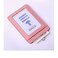 Adenpvn Genuine Leather id Badge Holder with LanyardSoftID Card HolderUp to 20 Colors and Grains to Choosefrommultiple Card SlotsVertical Work Name Badge case Pink