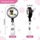 GEYGIE Its Fine Im Fine Everything s Fine Badge Reel Retractable with Alligator Clip Funny Black Cat ID Badge Holder Gift for Firefighters Office Worker Boss Nurse Doctor Teachers Cat Lovers
