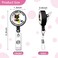 GEYGIE Its Fine Im Fine Everything s Fine Badge Reel Retractable with Alligator Clip Funny Black Cat ID Badge Holder Gift for Firefighters Office Worker Boss Nurse Doctor Teachers Cat Lovers