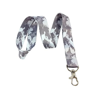 LanyardLanyard Gray Camouflage Camo Print Lanyard Key Chain Id Badge Holder