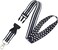Great 1 Thin GreyGray Line American Flag Office Lanyard Badge and ID Holder